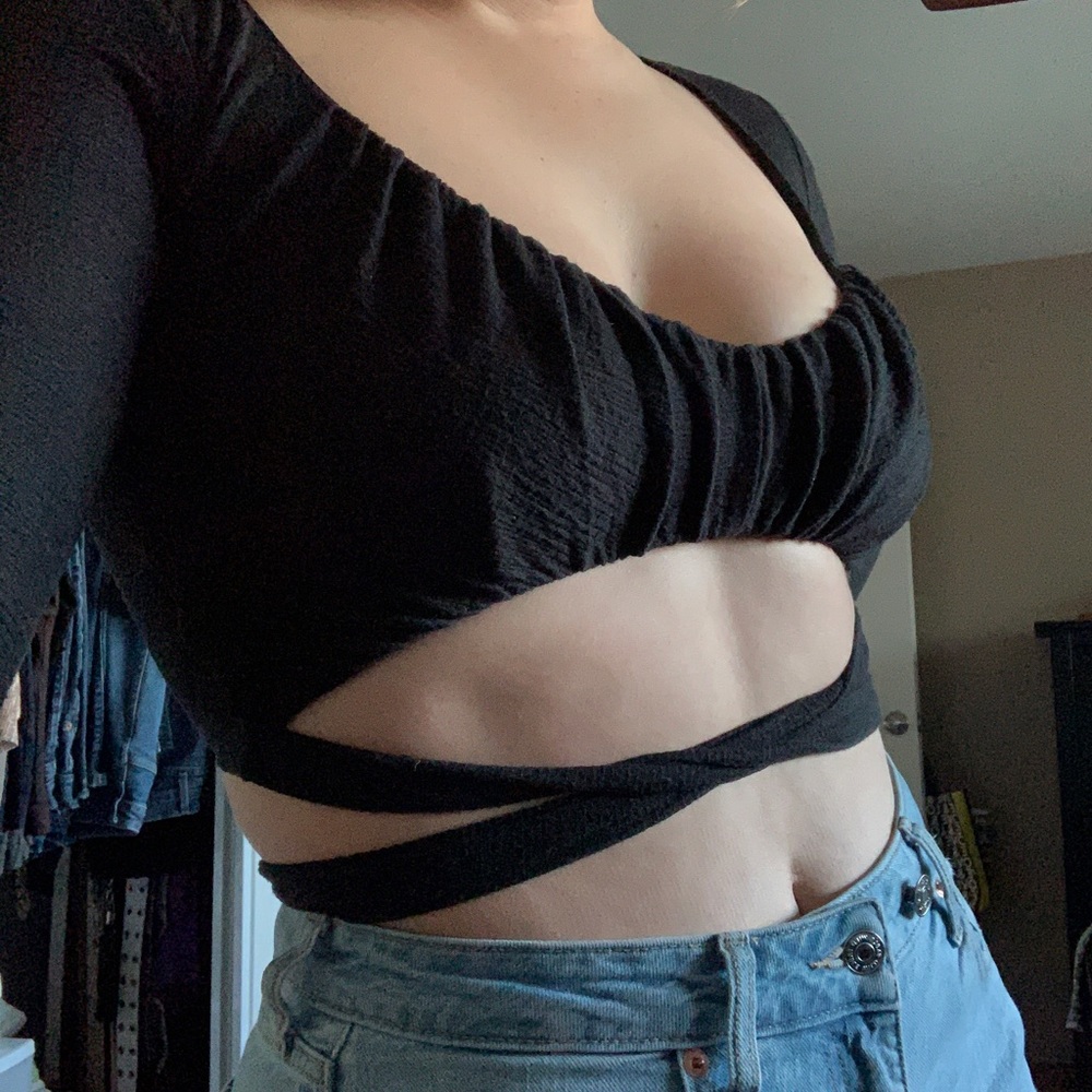 UO Black Cross Shirt